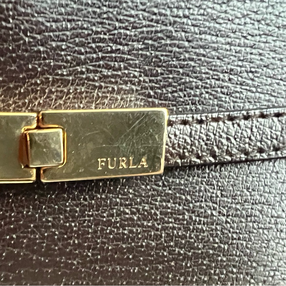 Furla Chocolate Brown Leather Clutch - Picture 3 of 11
